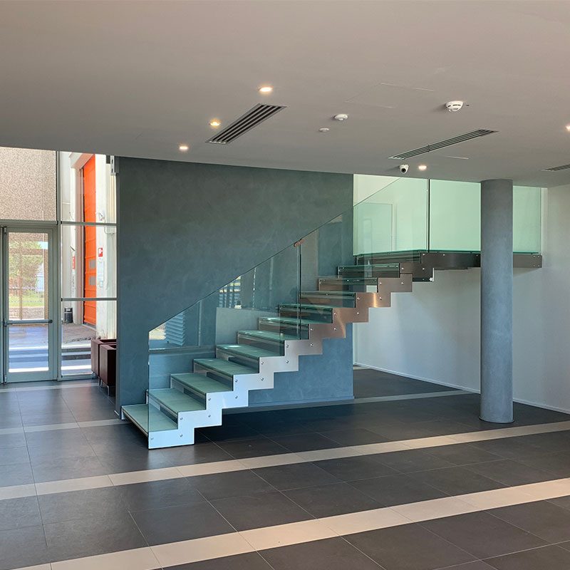 Scala metallo e vetro